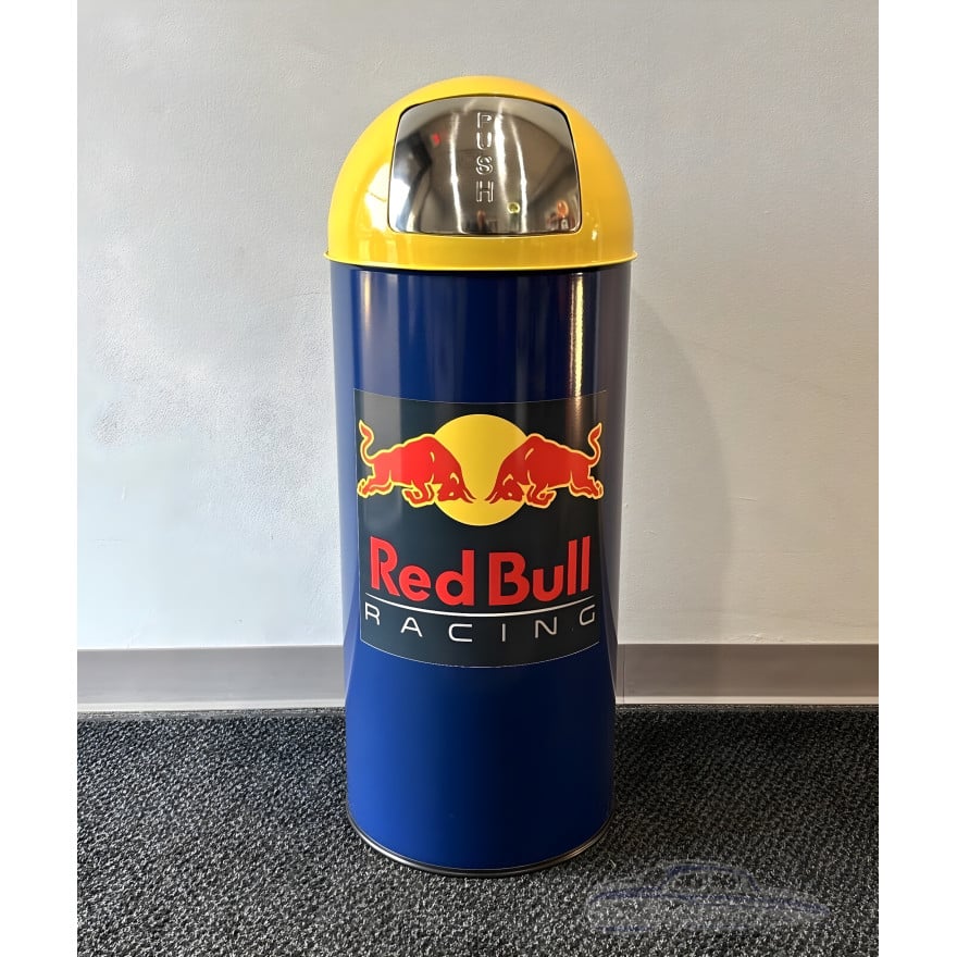 Red Bull Racing Swing Door Garage Trash Can - 18.5 Gallon