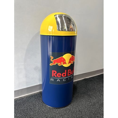 Red Bull Racing Swing Door Garage Trash Can - 18.5 Gallon