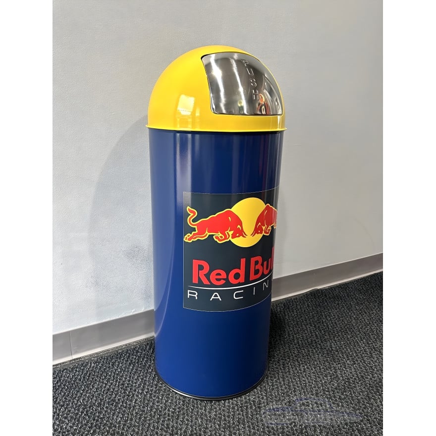 Red Bull Racing Swing Door Garage Trash Can - 18.5 Gallon