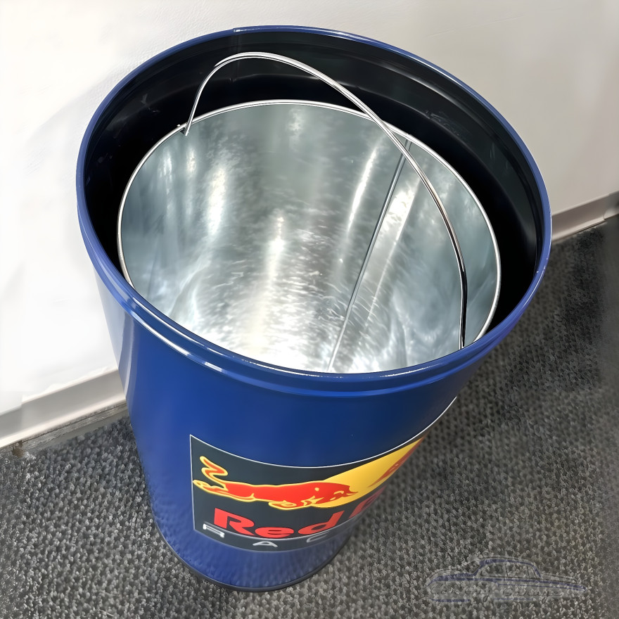 Red Bull Racing Swing Door Garage Trash Can - 18.5 Gallon