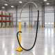 Vacuum Hose Boom Arch Stanchion with 360 Degree Swivel