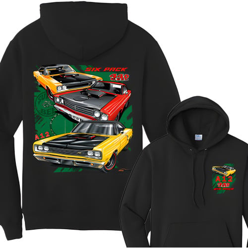 Mopar A12 Six Pack Super Bee Six Barrel Road Runner Hoodie