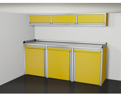 8' Aluminum Garage Cabinets With Drawers