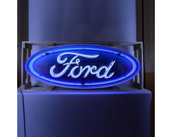 5 Foot Ford Oval Neon Sign In Steel Can