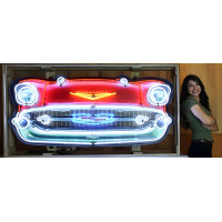 57 Chevy Bel Air Grill Neon Sign