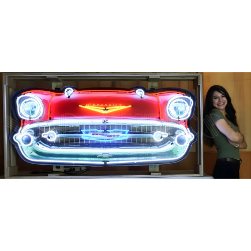 57 Chevy Bel Air Grill Neon Sign