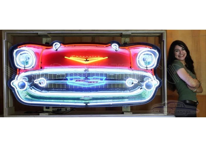 57 Chevy Bel Air Grill Neon Sign