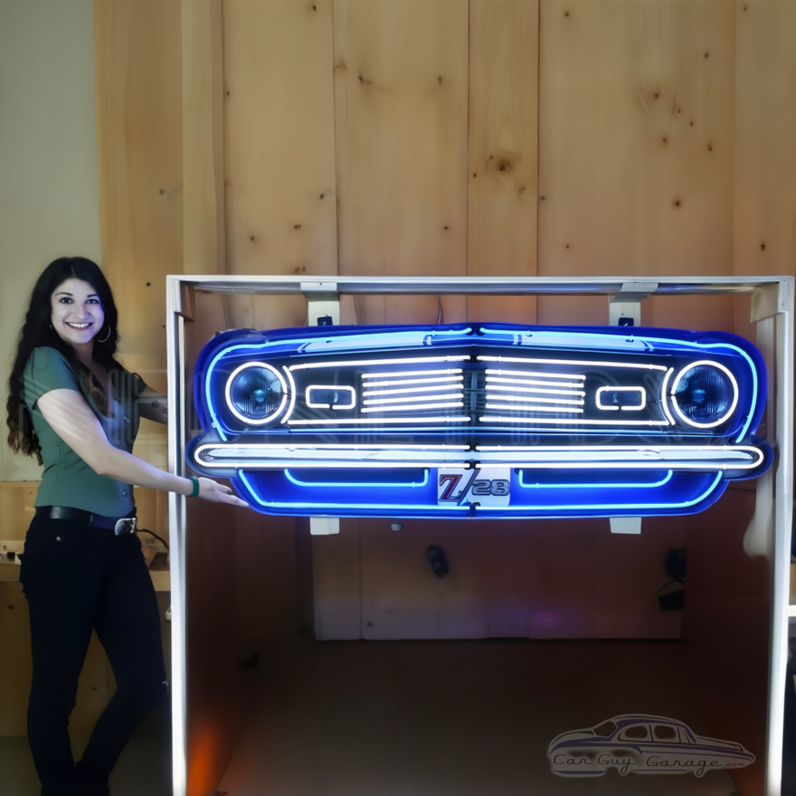 Chevy Camaro Z28 Grill Neon Sign Chevy Camaro Z28 Grill Neon Sign