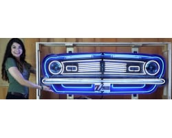 Camaro Z28 Grill Neon Sign In Steel Can