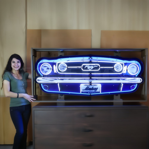 Ford Mustang Grill Neon Sign