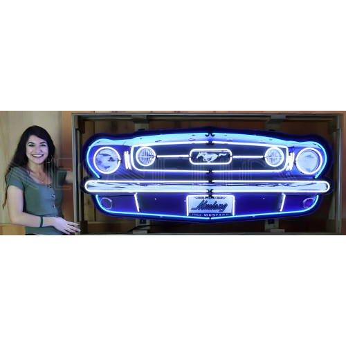 Ford Mustang Grill Neon Sign