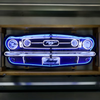 Classic Ford Mustang Front Grille Neon Sign - 60" x 23"
