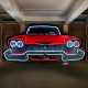 Plymouth Fury Grill Neon Sign
