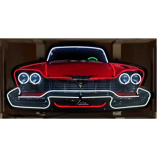 Plymouth Fury Grill Neon Sign