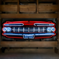 Chevy Impala Front Grille Neon Sign - 60" x 22"