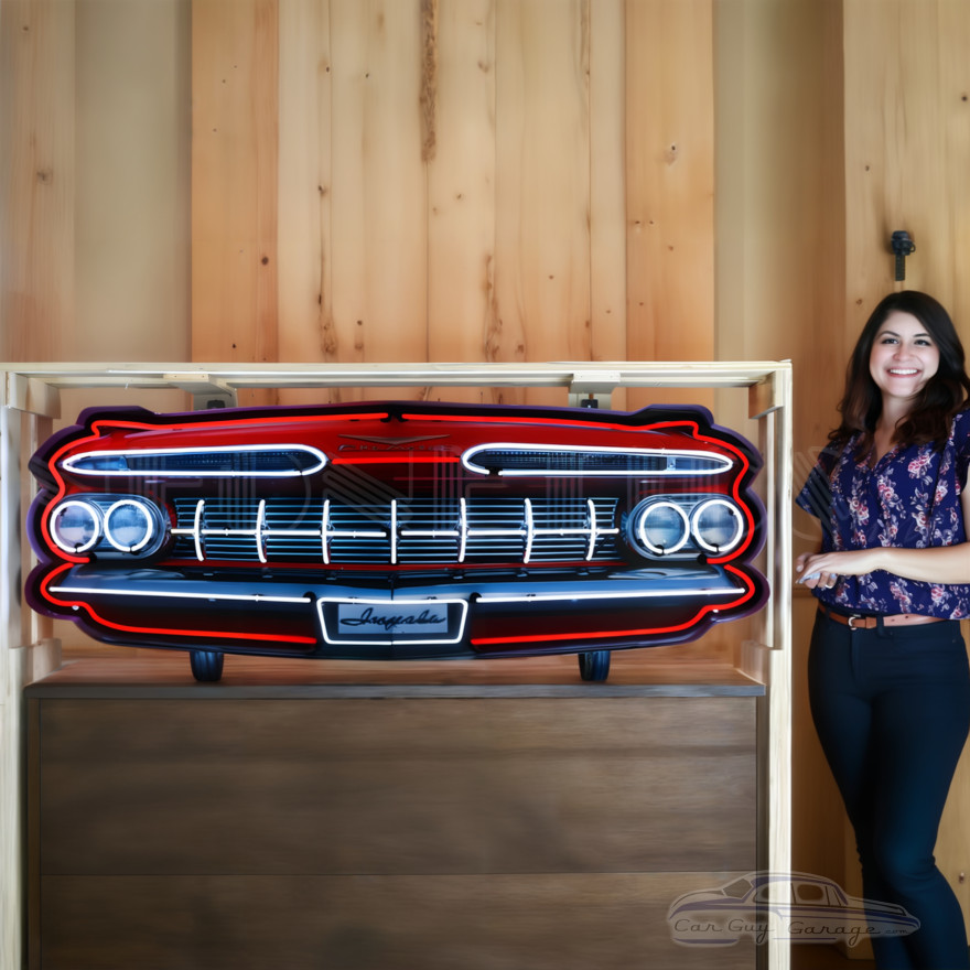 Chevy Impala Grill Neon Sign Chevy Impala Grill Neon Sign