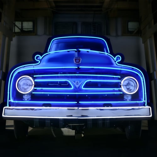 Ford V8 Truck Grill Neon Sign