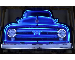 Ford V8 Truck Grill Neon Sign In Steel Can