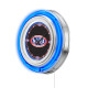 NHRA Drag Racing Blue Neon Clock - 15" NHRA Drag Racing Blue Neon Clock - 15"
