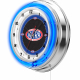 NHRA Drag Racing Blue Neon Clock - 19"