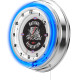 NHRA Drag Racing Hot Rod Blue Neon Clock - 19"