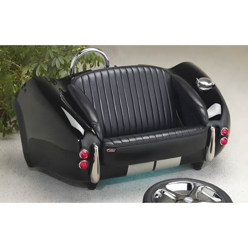 Jet Black Cobra with Racing Stripe Couch
