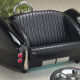 Jet Black Cobra with Racing Stripe Couch