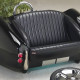 Jet Black Cobra with Racing Stripe Couch