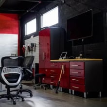 Ulti-mate Garage Cabinets in Ruby Red