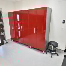 Ulti-mate Garage Cabinets in Ruby Red