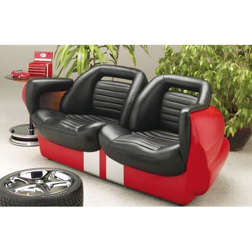 Red Dodge Viper Couch 