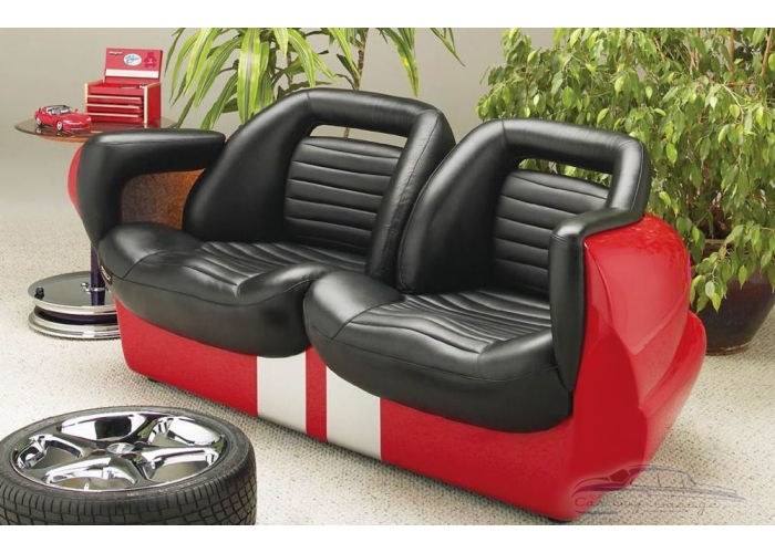 Red Dodge Viper Couch 
