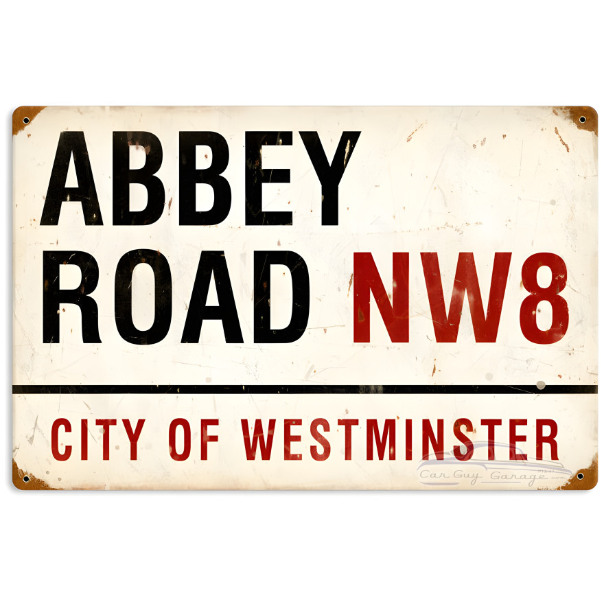 Abbey Road Metal Sign - 18" x 12"