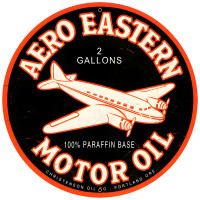 Aero Eastern Metal Sign - 28" Round