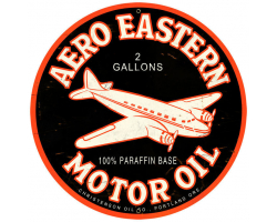 Aero Eastern Metal Sign - 28" Round
