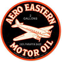Aero Eastern Metal Sign - 14" Round