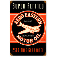 Aero Eastern Metal Sign - 12" x 18"