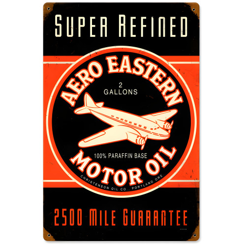 Aero Eastern Metal Sign - 12" x 18"