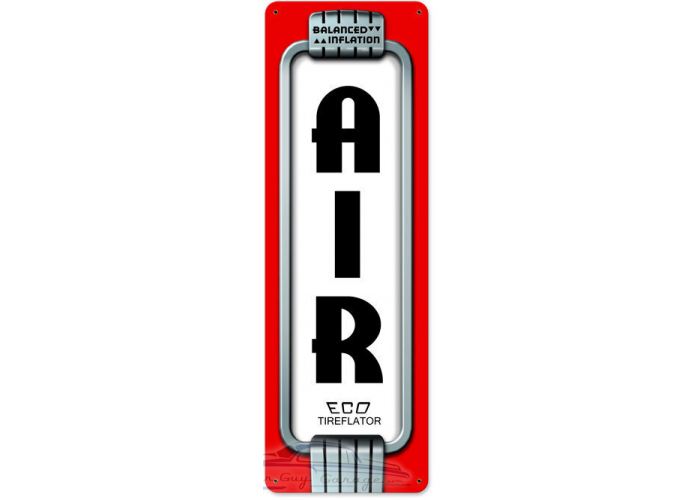 Air Eco Metal Sign - 8" x 24"