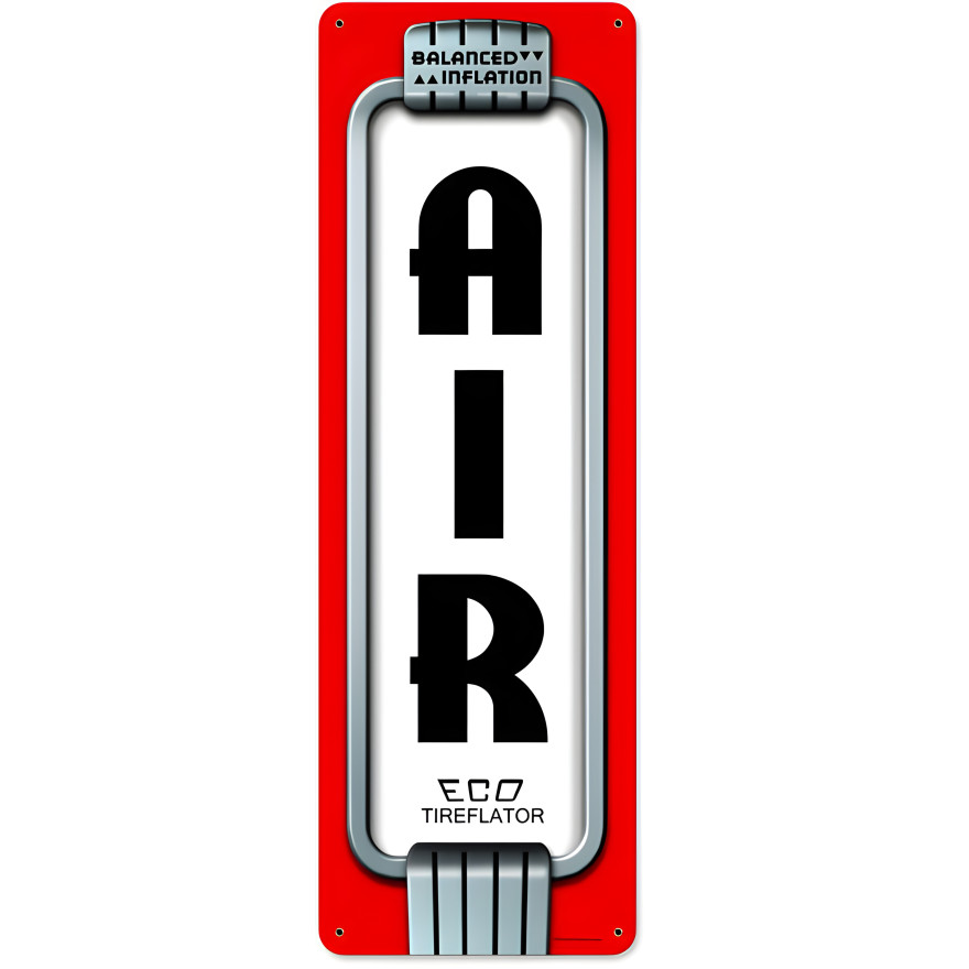 Air Eco Metal Sign - 8" x 24"