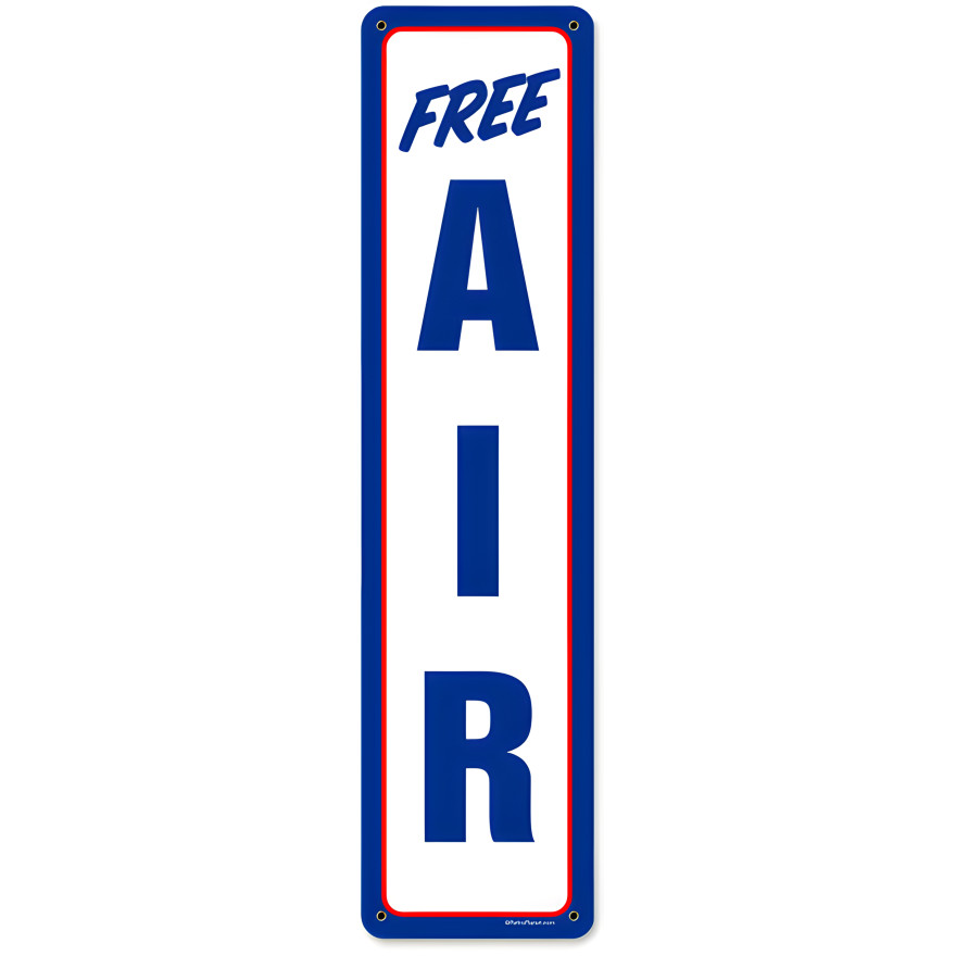 Air Mobil Metal Sign - 5" x 20"