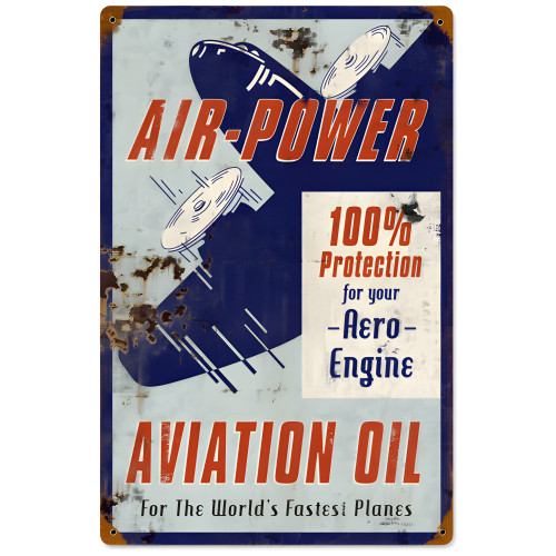 Air Power Metal Sign - 12" x 18"