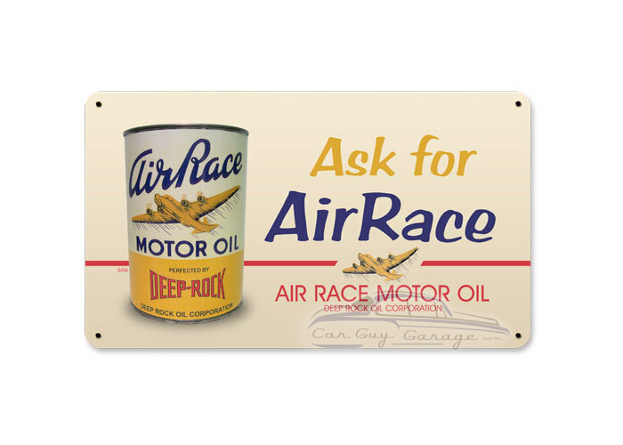 Air Race Oil Metal Sign - 14" x 8"