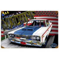 All American Machine Metal Sign - 18" x 12"
