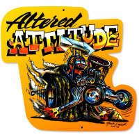 Altered Attitude Metal Sign - 15" x 17"