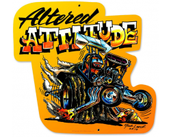 Altered Attitude Metal Sign - 15" x 17"