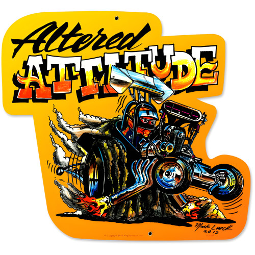 Altered Attitude Metal Sign - 15" x 17"