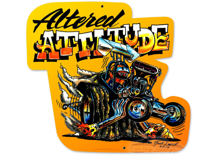 Altered Attitude Metal Sign