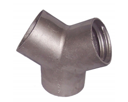 Aluminum Y Connector for 4" Exhaust Hose