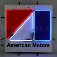American Motors AMC Logo Neon Sign - 24" x 24"